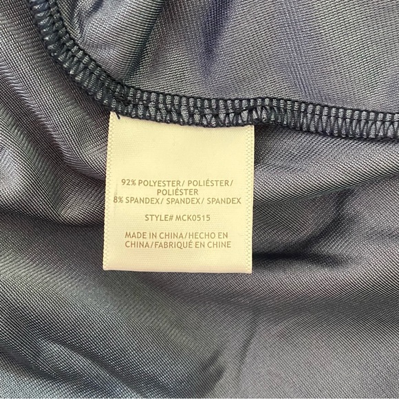 New ModCloth Large Blue Velvet Long Sleeve Dress - Picture 10 of 11